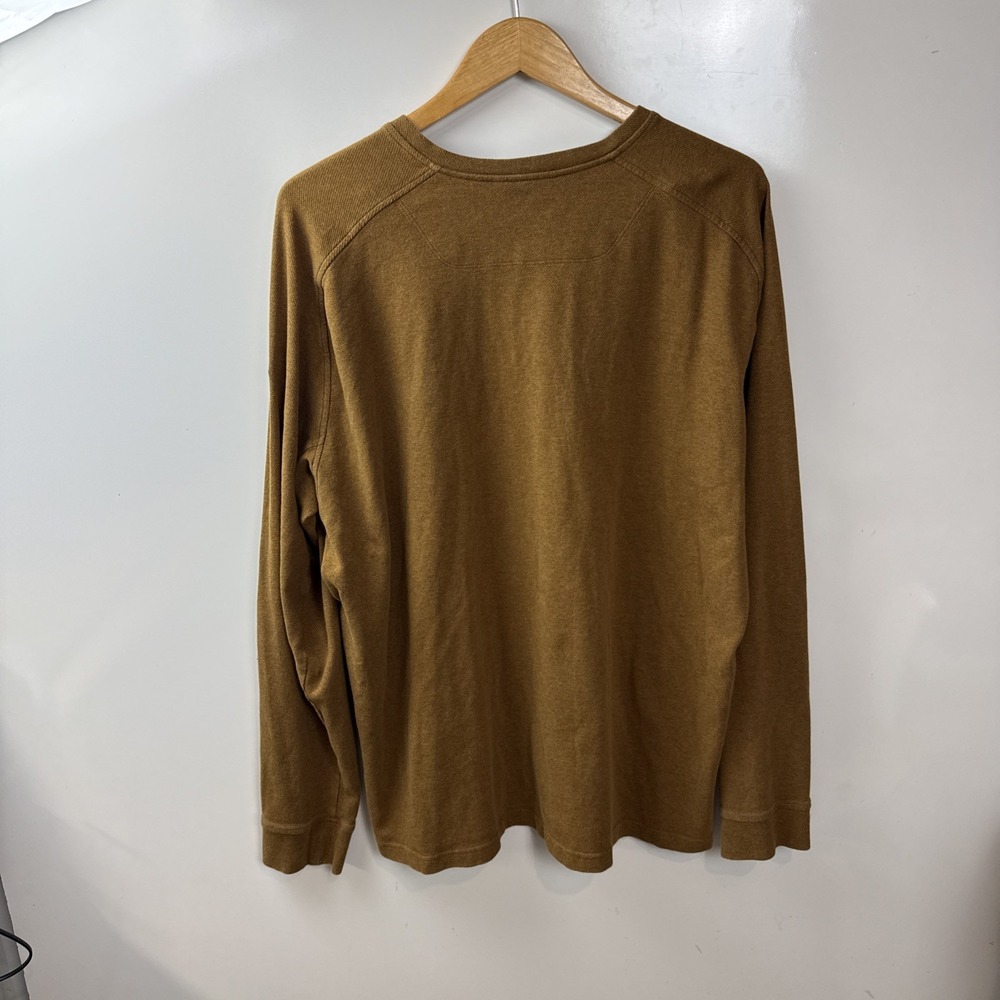 Arc'teryx Men's Long Sleeve Henley Shirt Brown Size XXL Snap Button - Picture 8 of 14